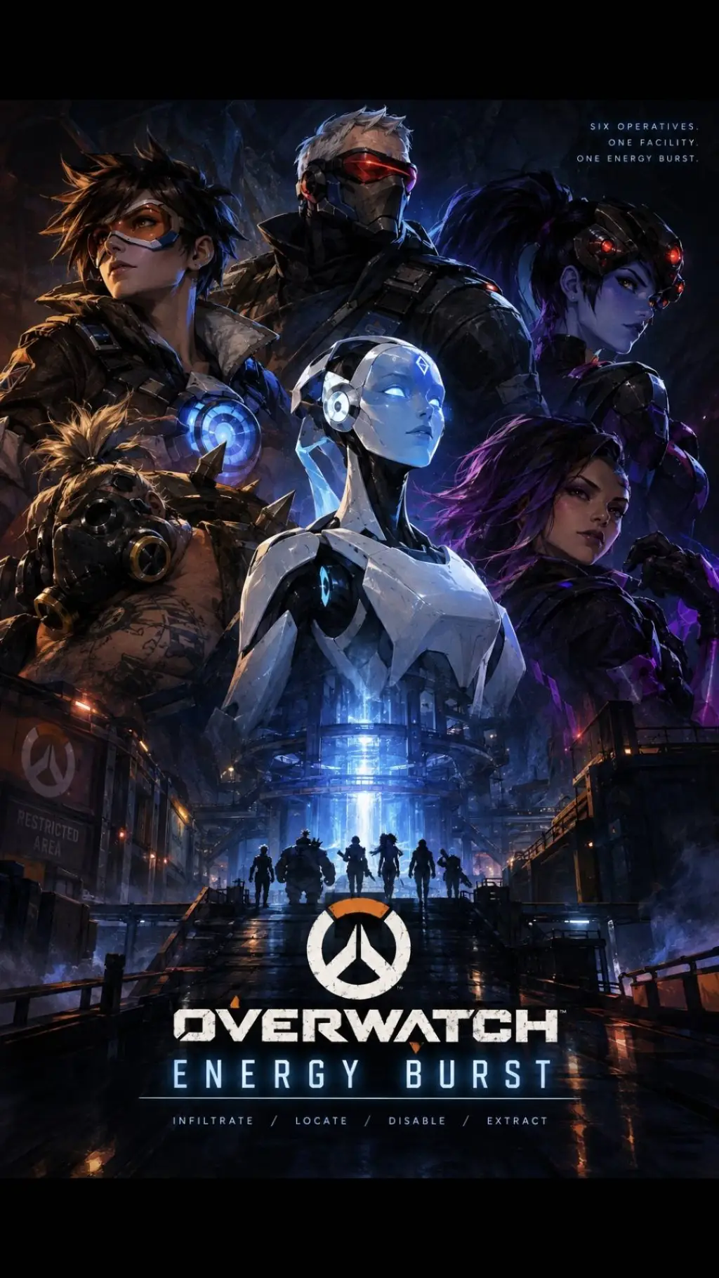 ai character: Overwatch-blackout background
