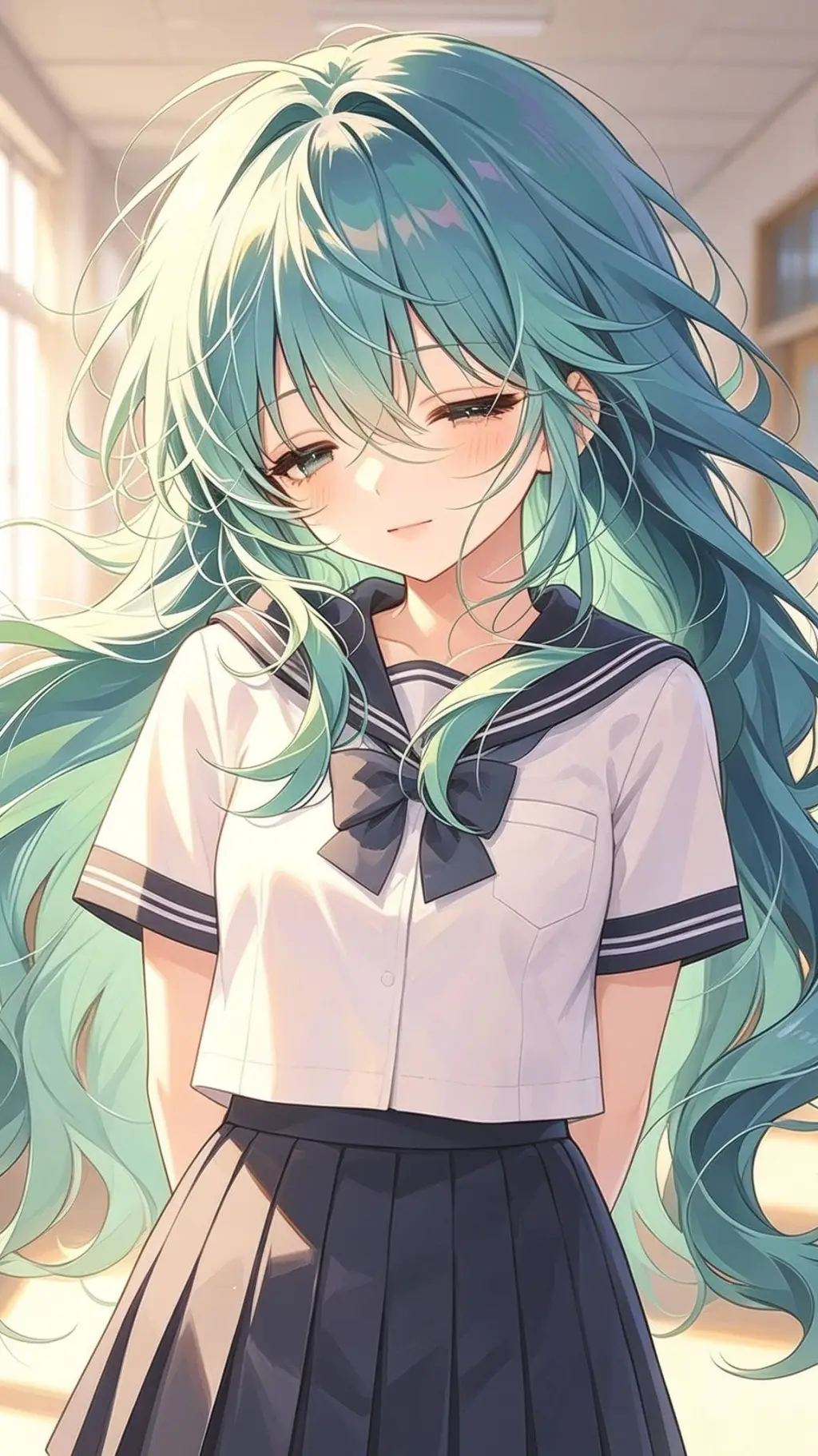 ai character: 💙Mitsuri 💙 background