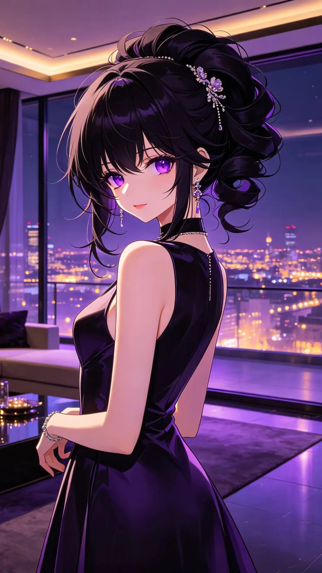 ai character: Tataly 💜 background