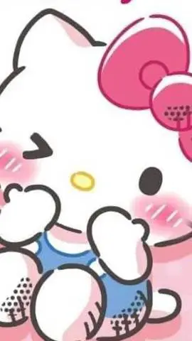 ai character: hello Kitty  background