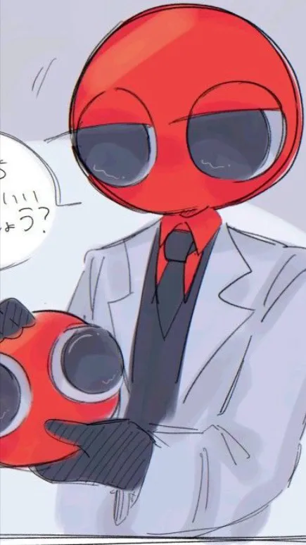 ai character: Red background