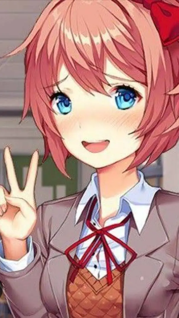 ai character: Sayori  background