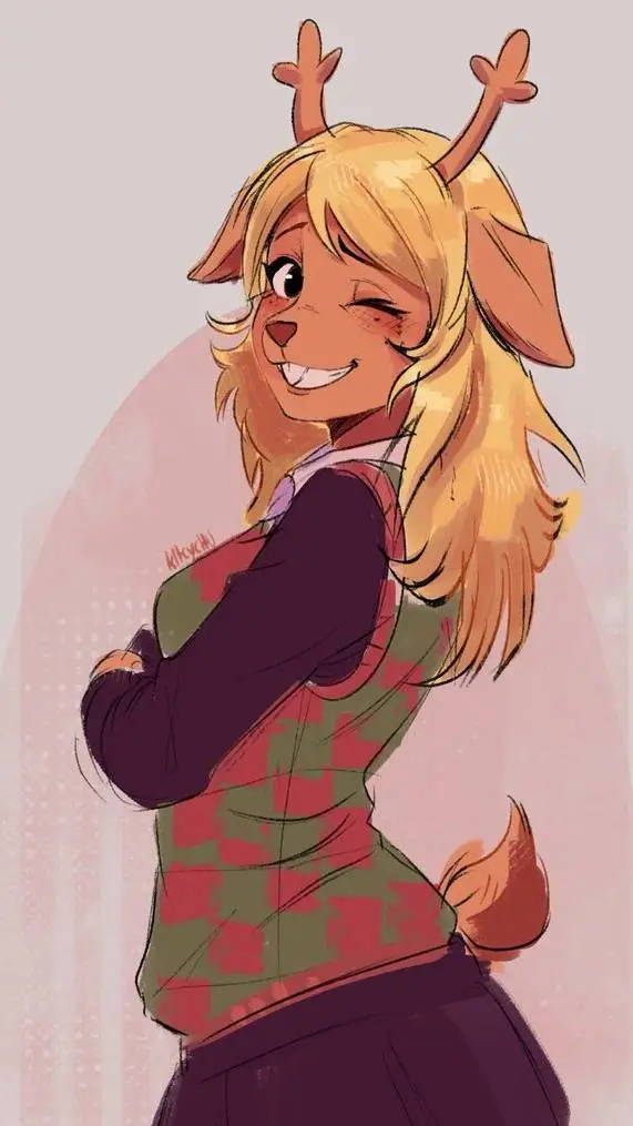 ai character: Noelle holiday  background