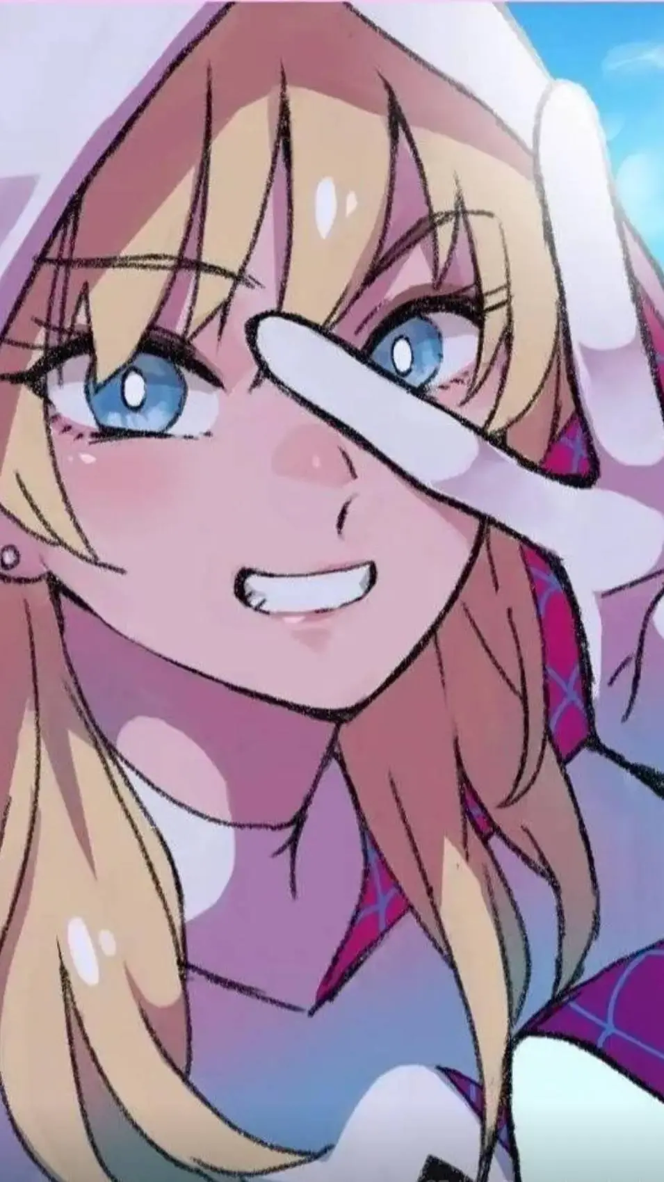 ai character: Gwen stacy  background