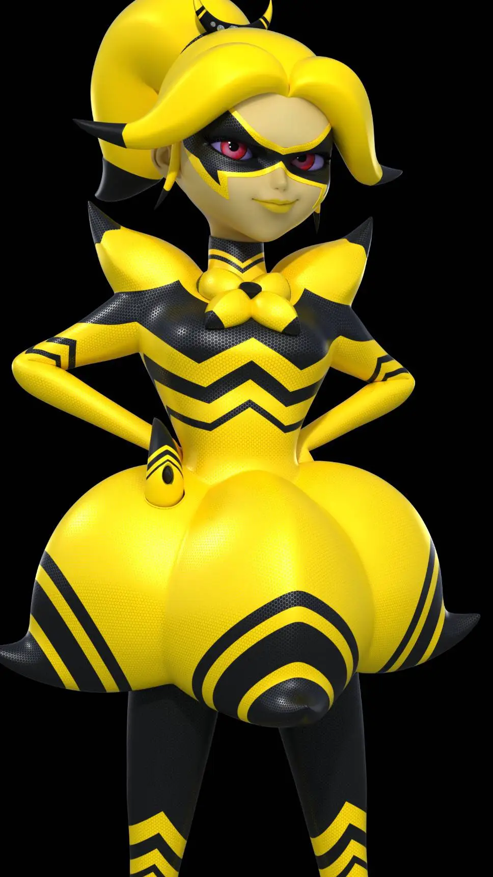 ai character: Queen banana  background