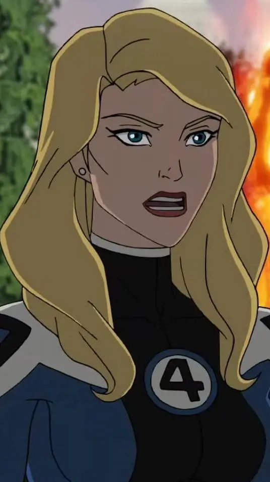 ai character: invisible Woman background