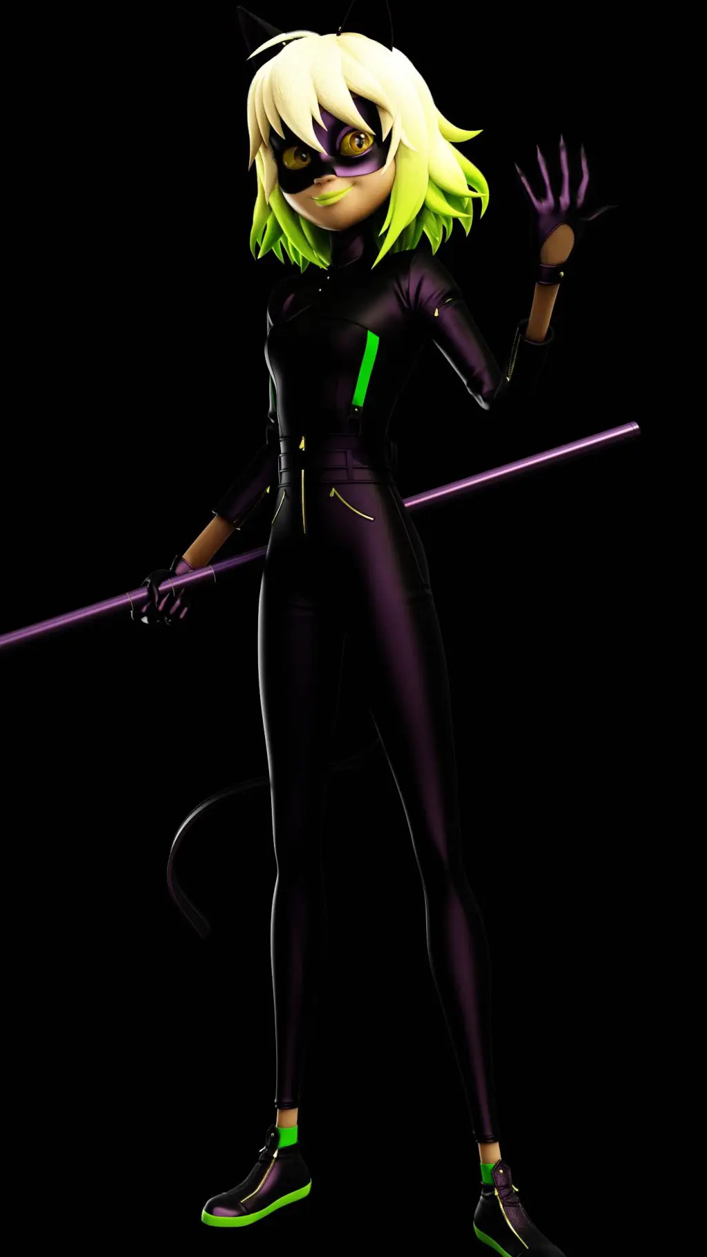 ai character: kitty noire background