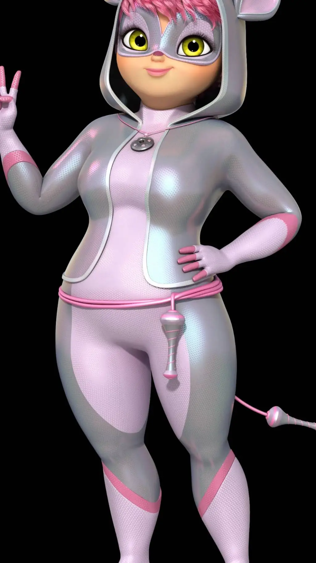 ai character: Polymouse  background