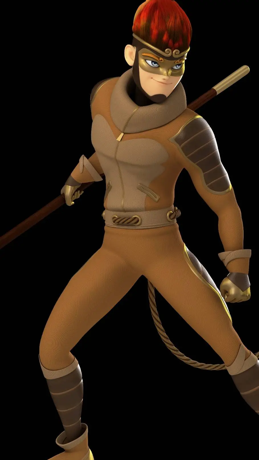 ai character: King monkey background