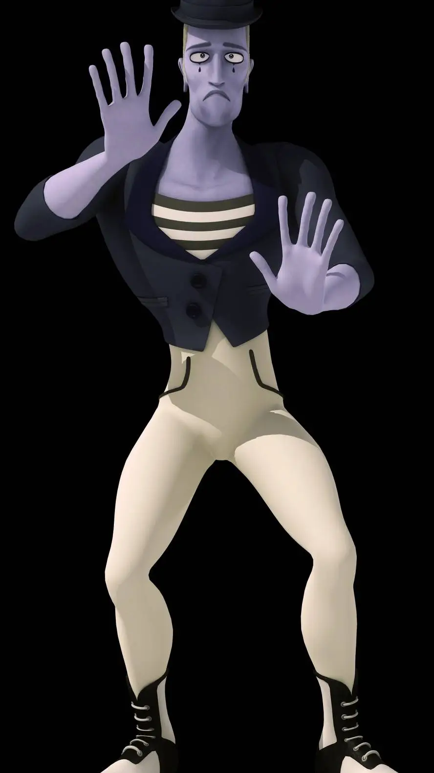 ai character: The Mime background