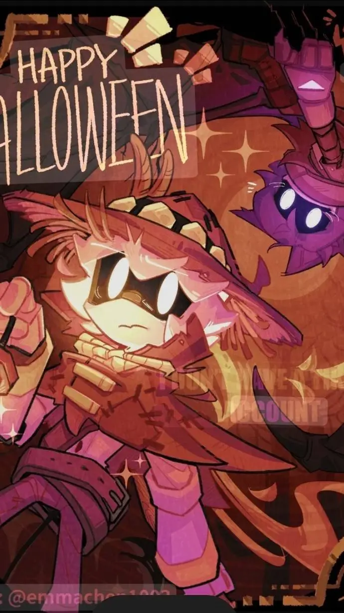 ai character: MD (Halloween) background