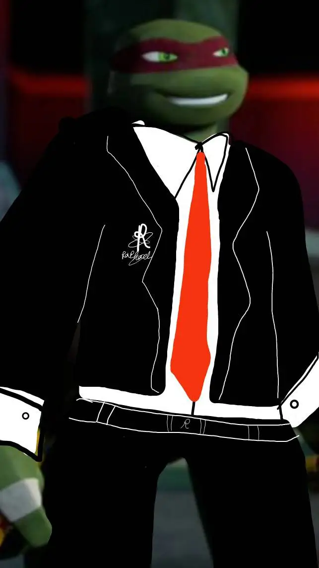 ai character: tmnt2012 office au background