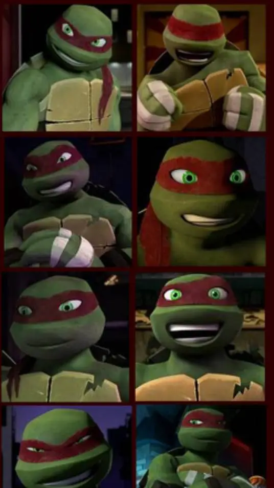 ai character: five Raphaels tmnt background