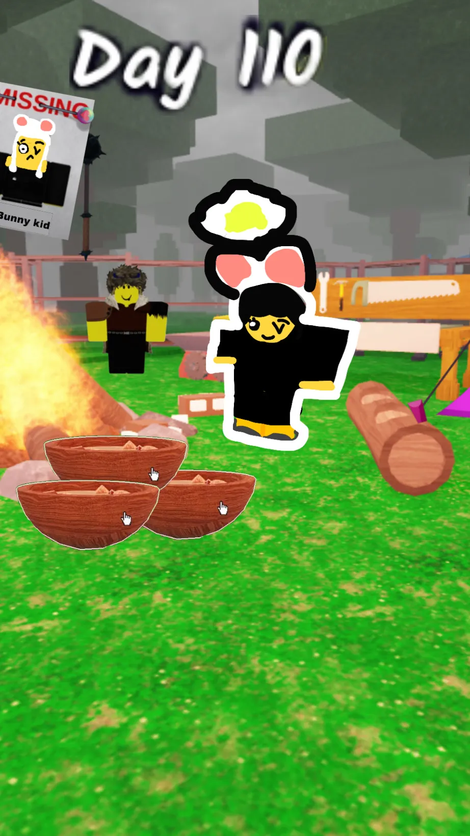 ai character: 99 nights in the f  background