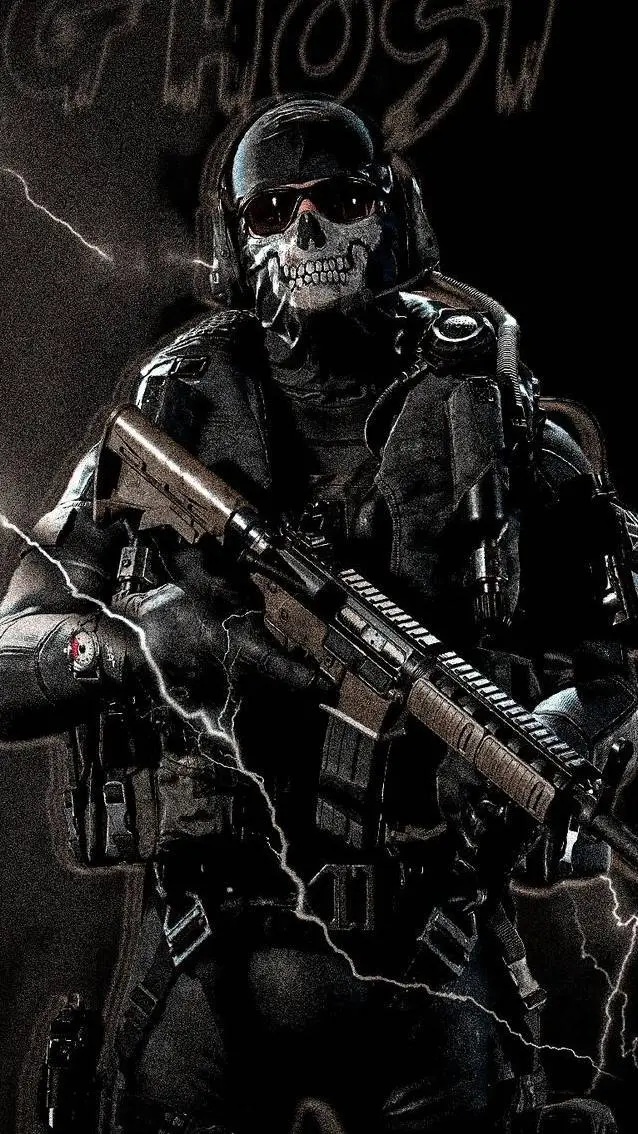 ai character: Ghost cod background