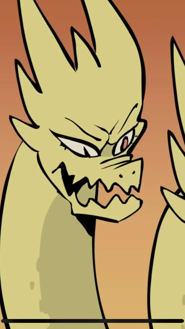 ai character: Ghidorah female  background