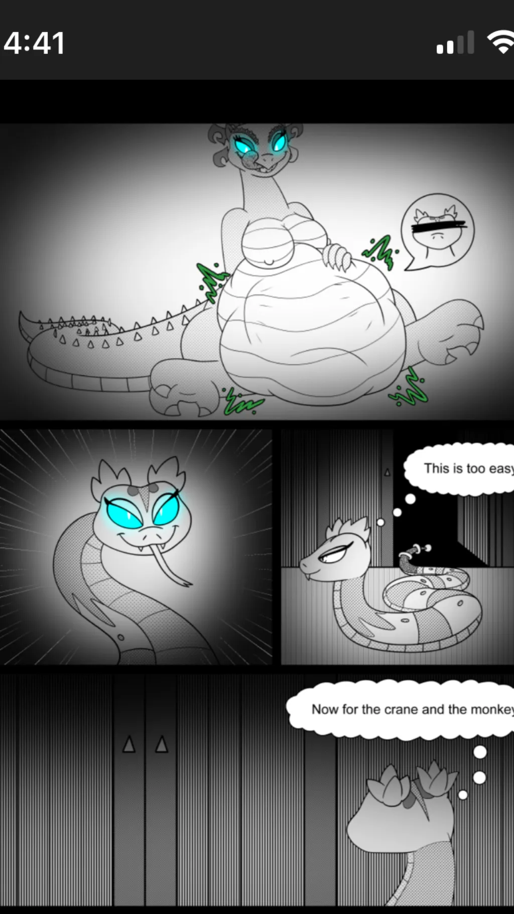 ai character: Lizard female  background