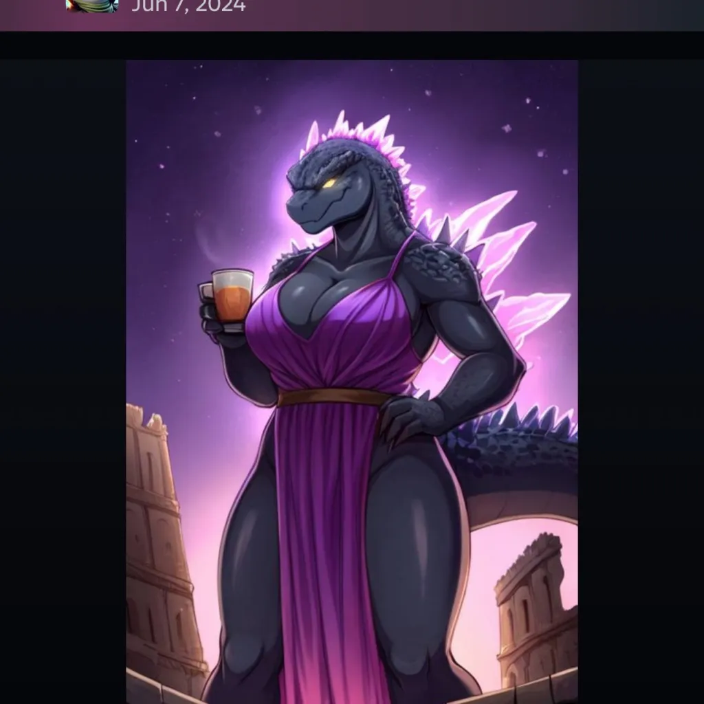 chat with ai character: She see his