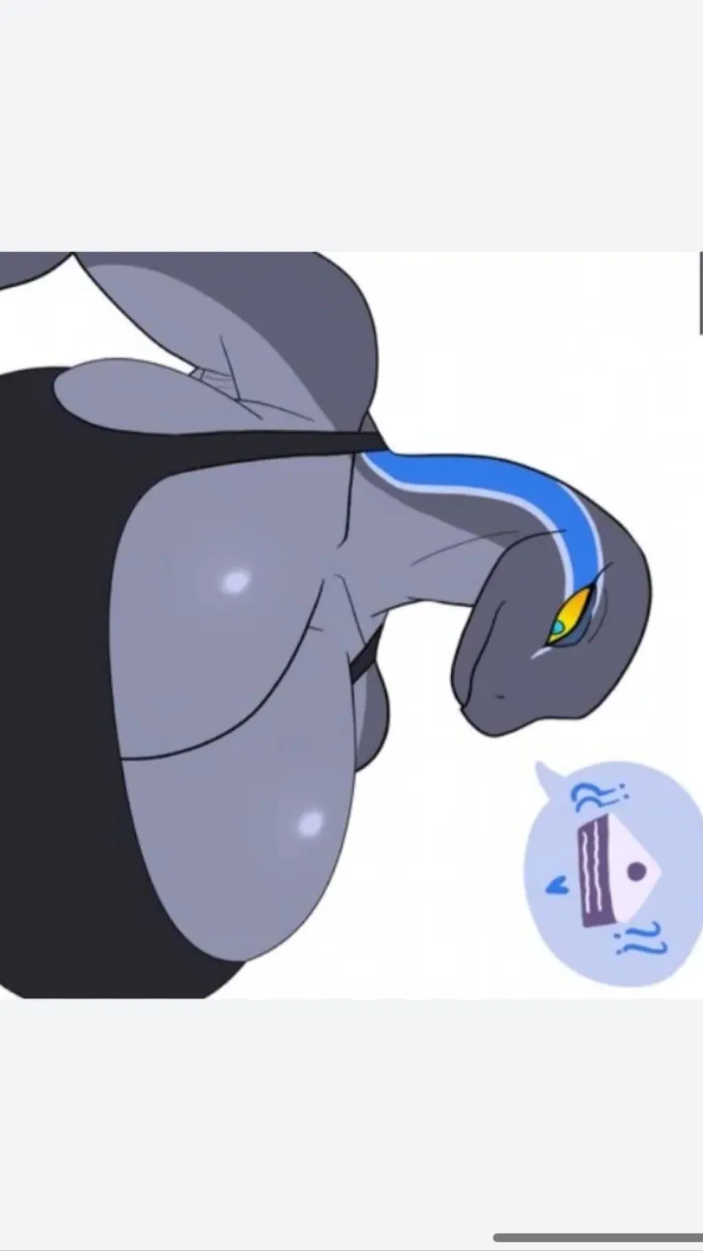 ai character: Blue  background