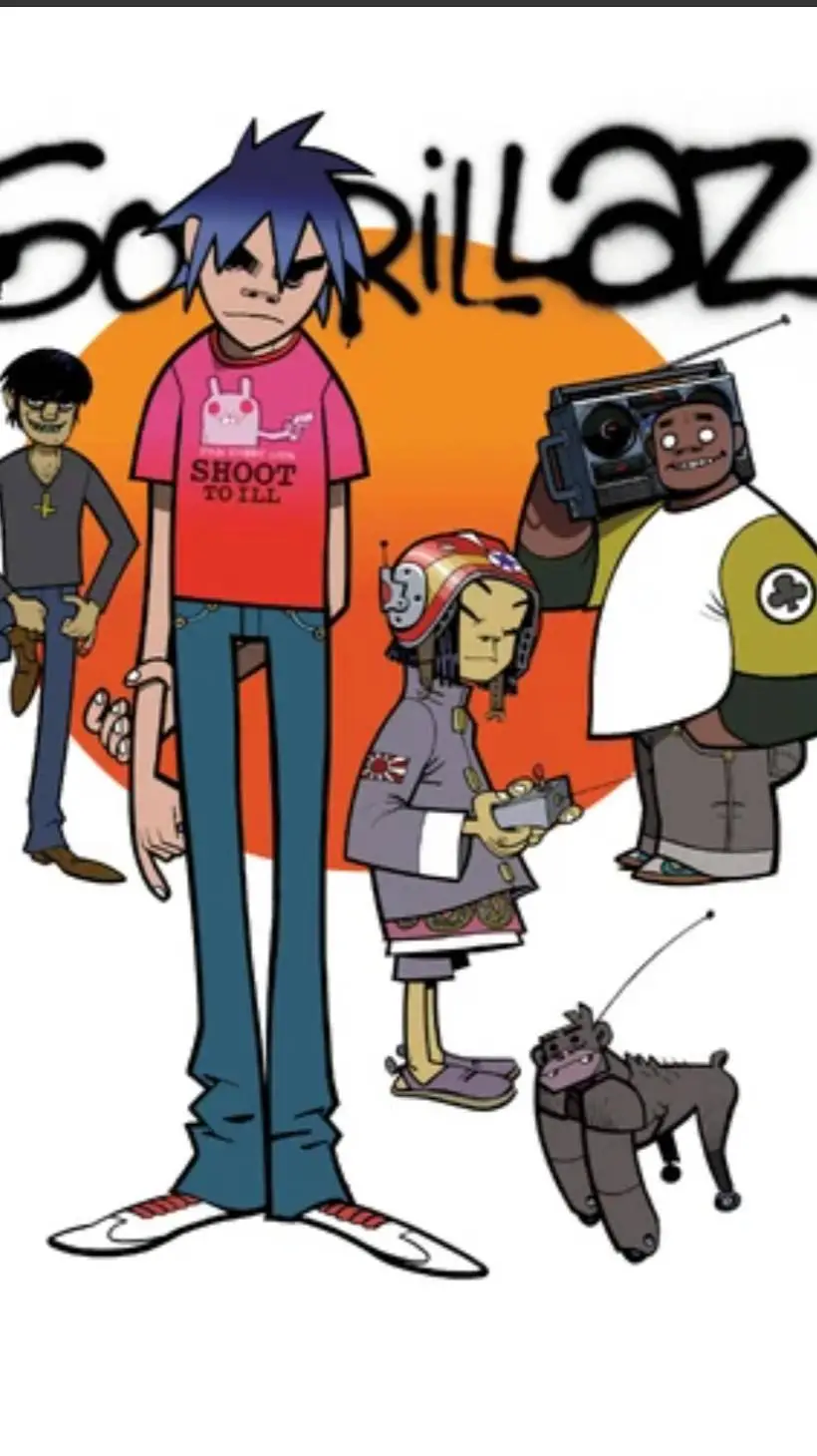 ai character: gorillaz t or d background