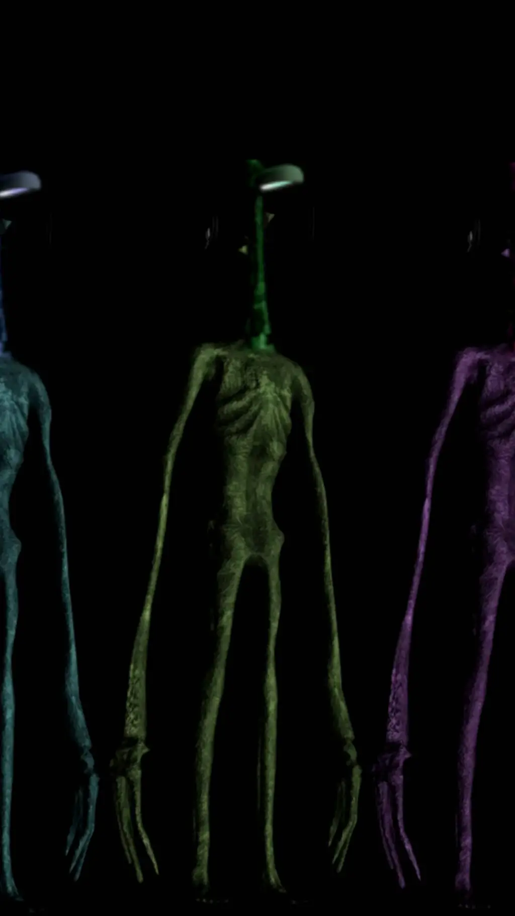 ai character: light siren heads background