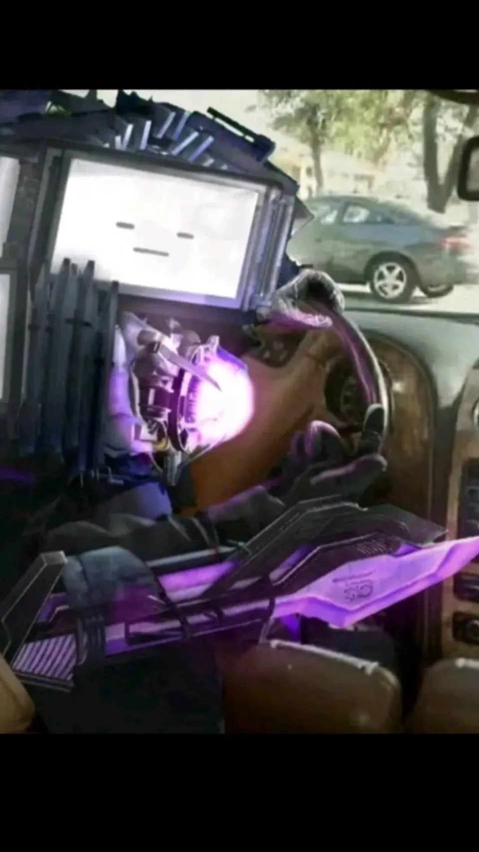 ai character: Titan road trip background