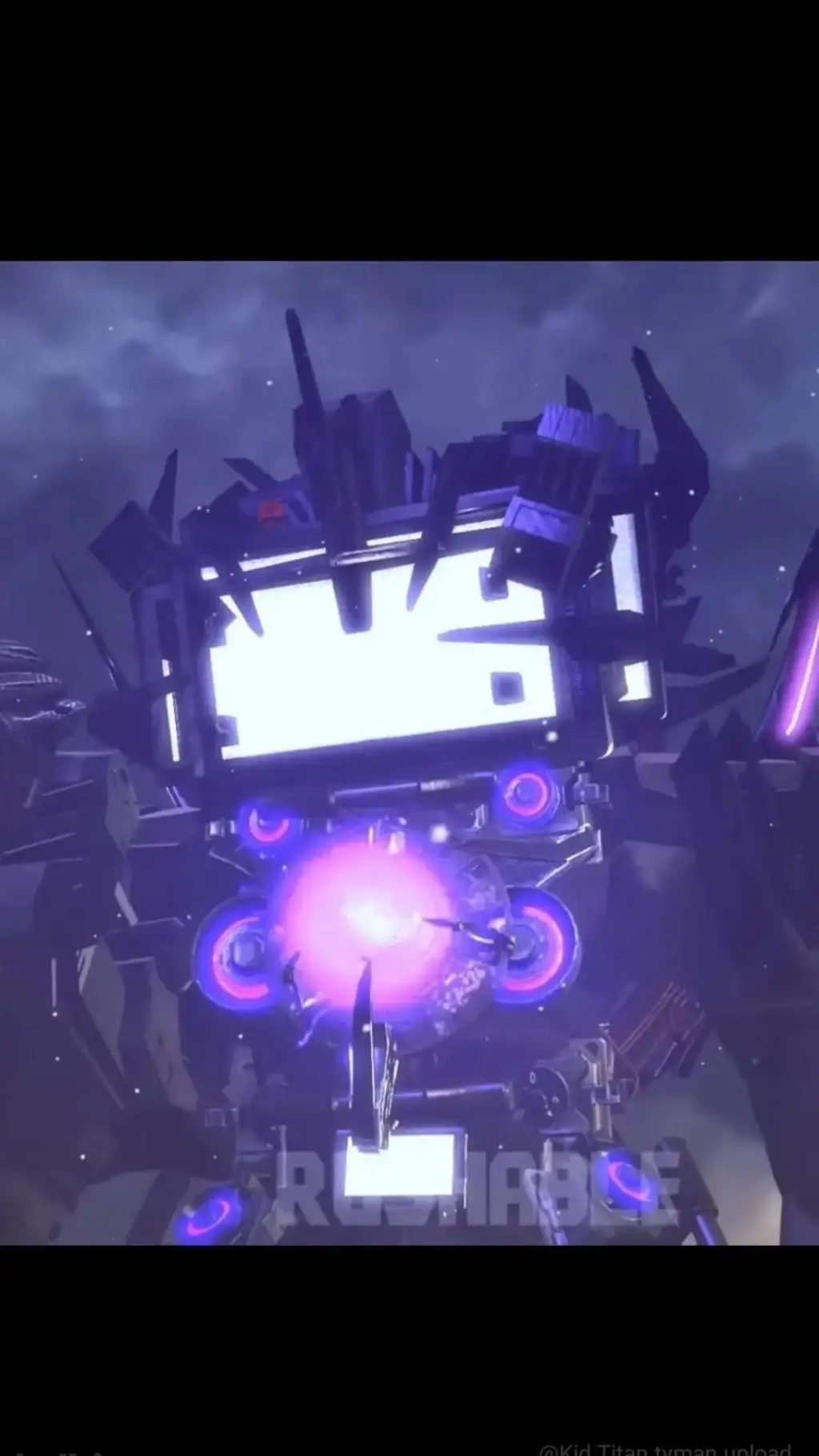 ai character: Titan TV man  background