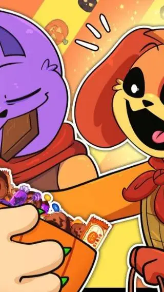 ai character: 🔆Dogday & CatNap  background