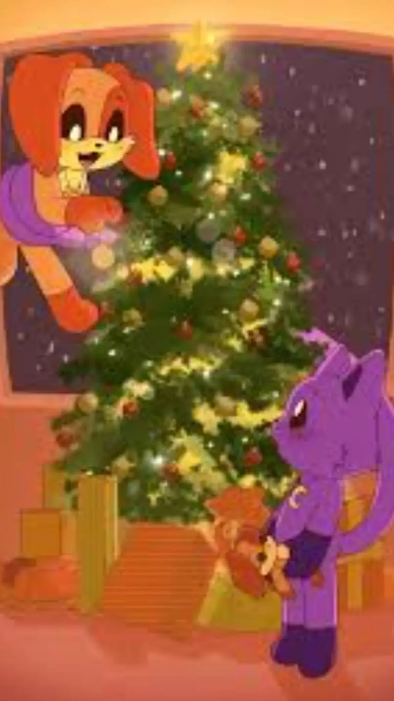 ai character:  ☆christmas💚❤ background