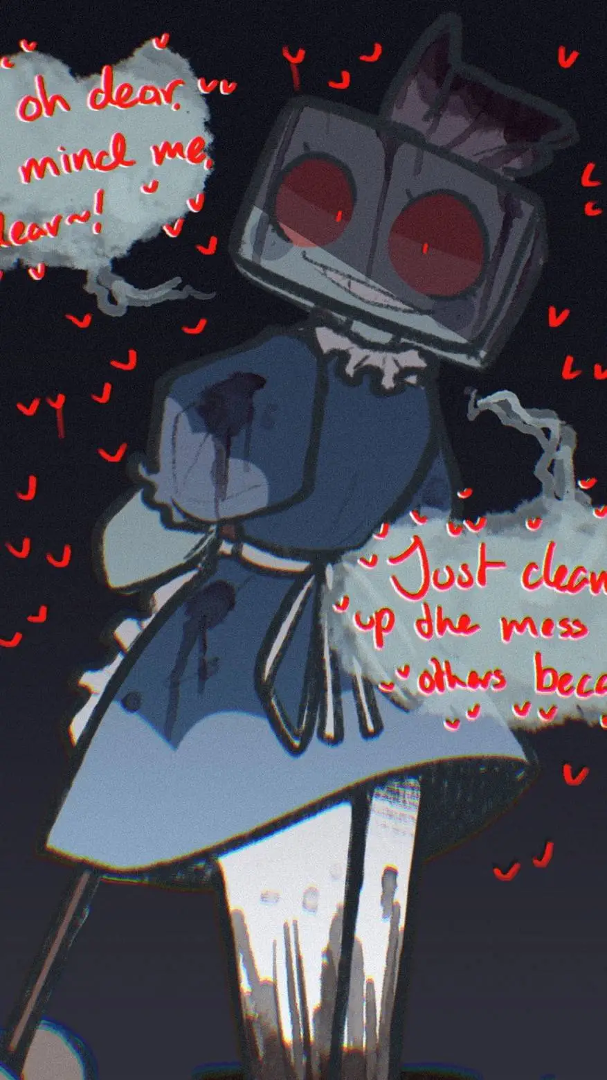 ai character: Dw YANDERE background