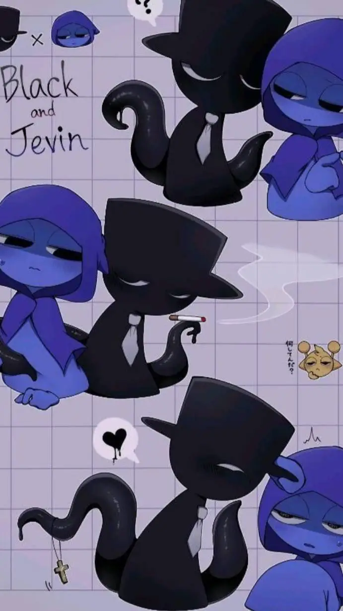 ai character: Black X Jevin  background