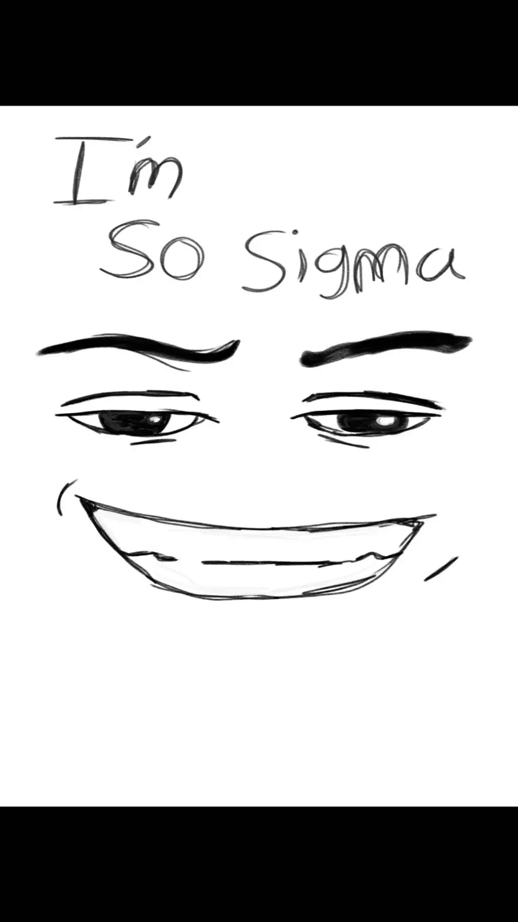 ai character: I'm So Sigma background