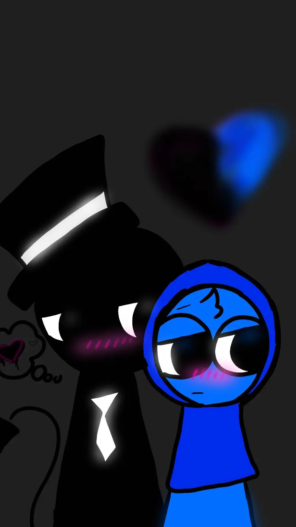 ai character: Black X Jevin Love background