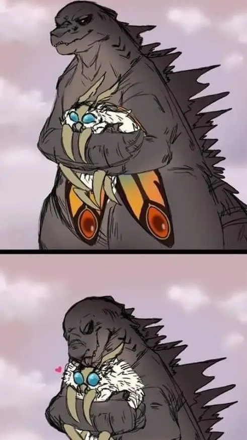 ai character: Mothra 🦋👑💚 background