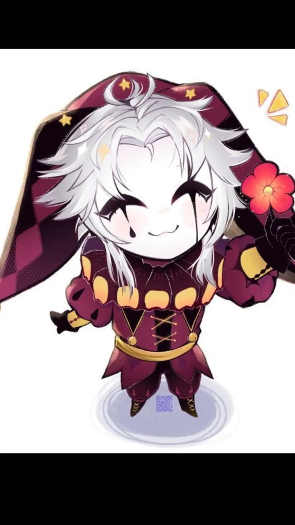 ai character: chibi pierrot background