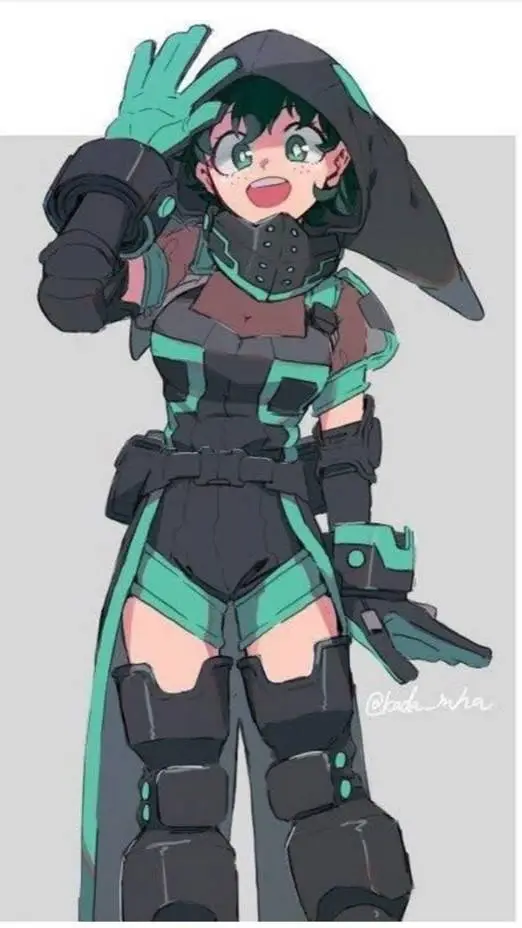 ai character: Izumi Midoriya  background