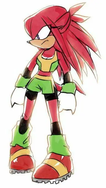 ai character: Knux The Equidna background