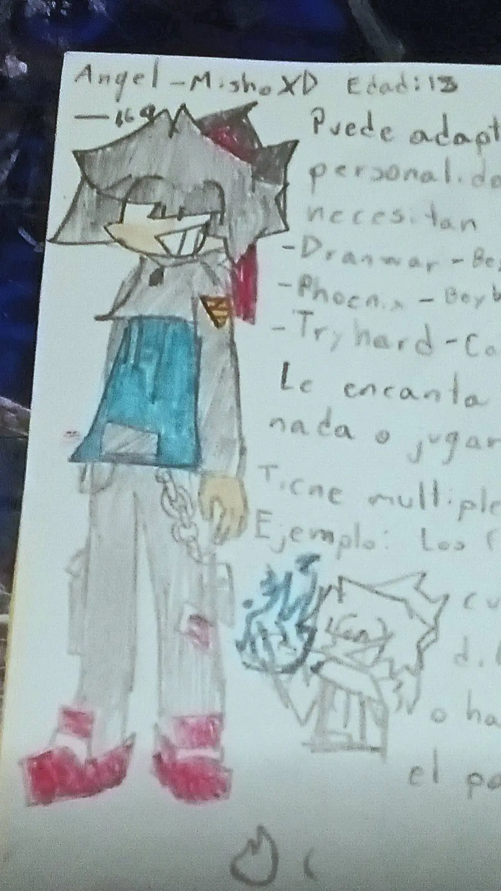 ai character: MishoXD (yo) background