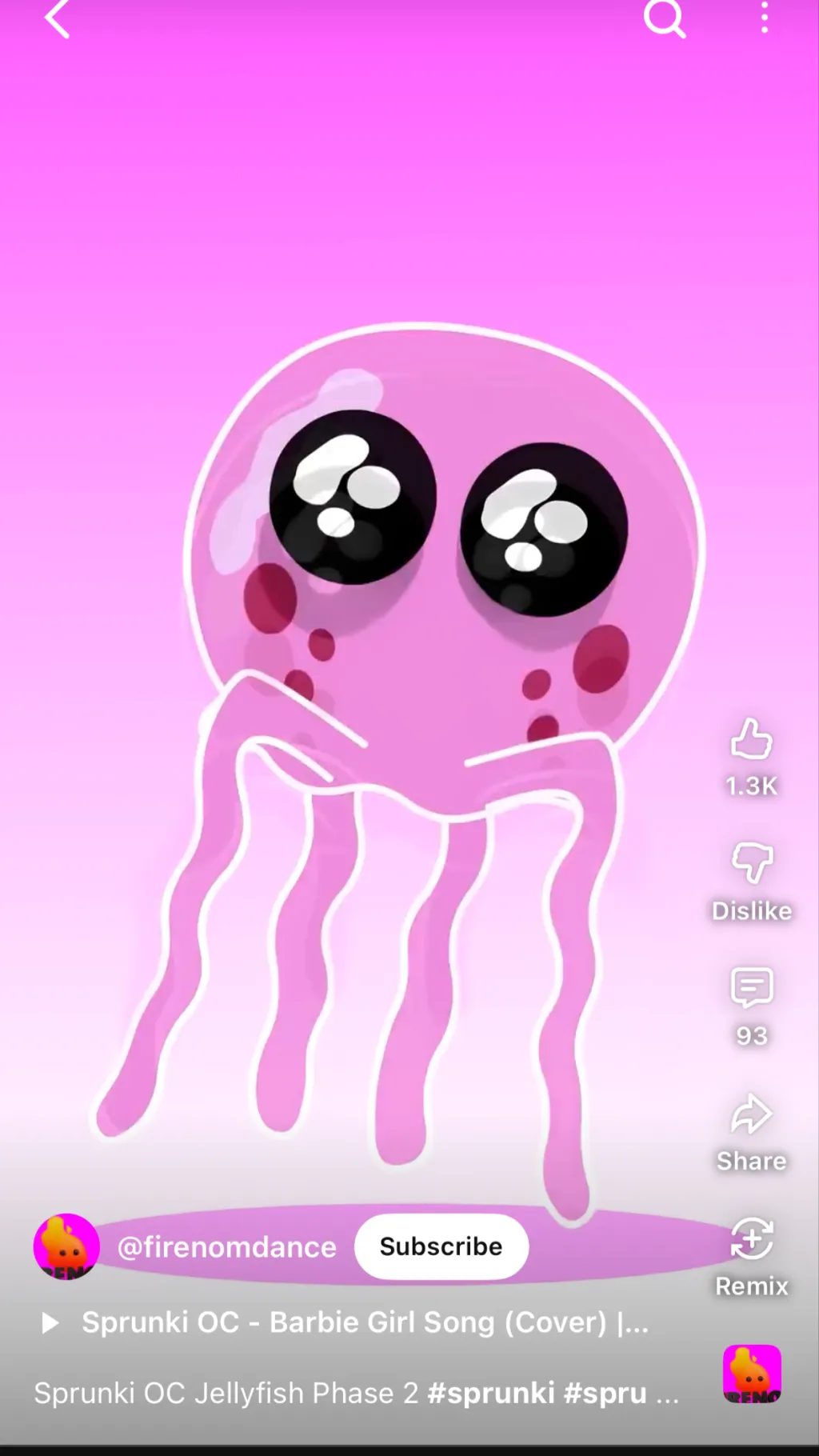 ai character: Jellyfish ￼ background