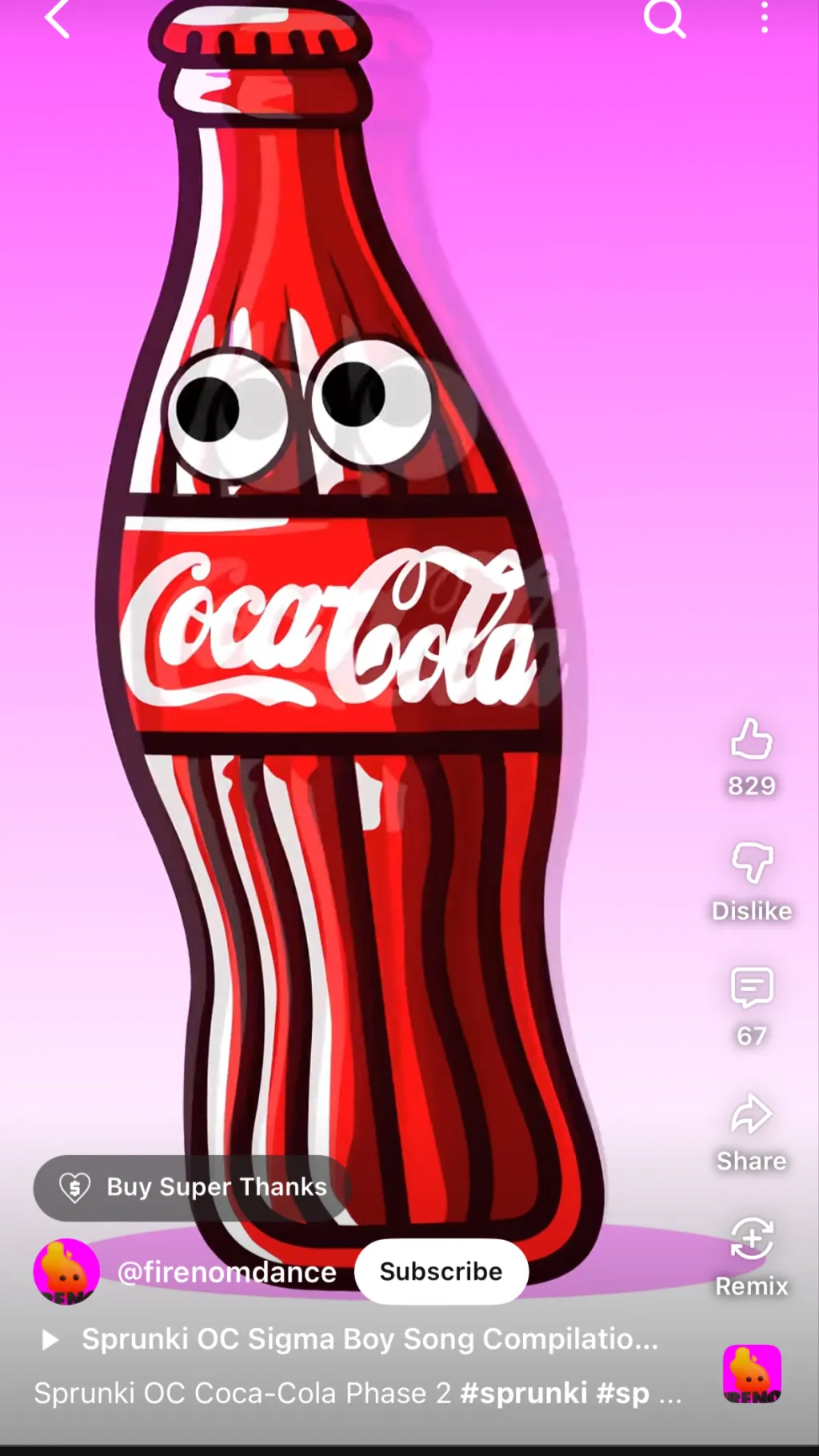 ai character: Coca-Cola ￼ background