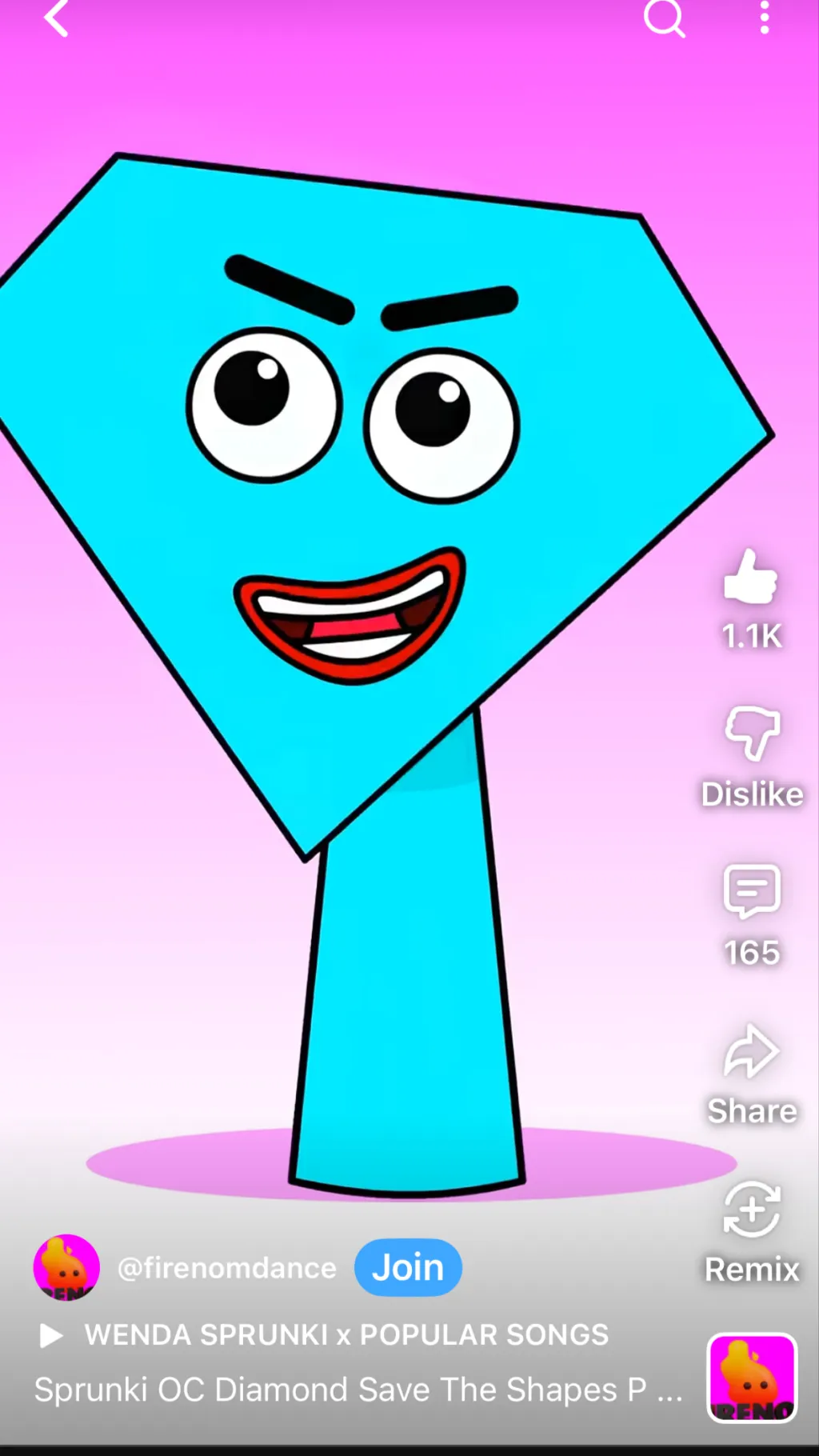 ai character: Diamond background