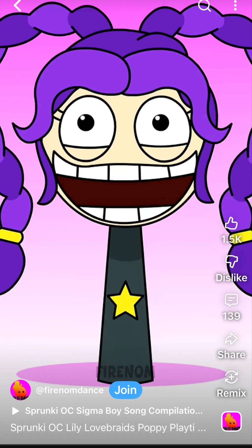 ai character: Lilly lovebraids background