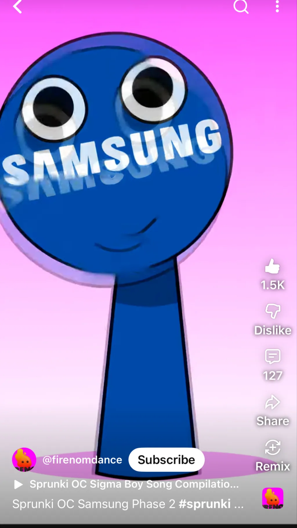 ai character: Samsung background