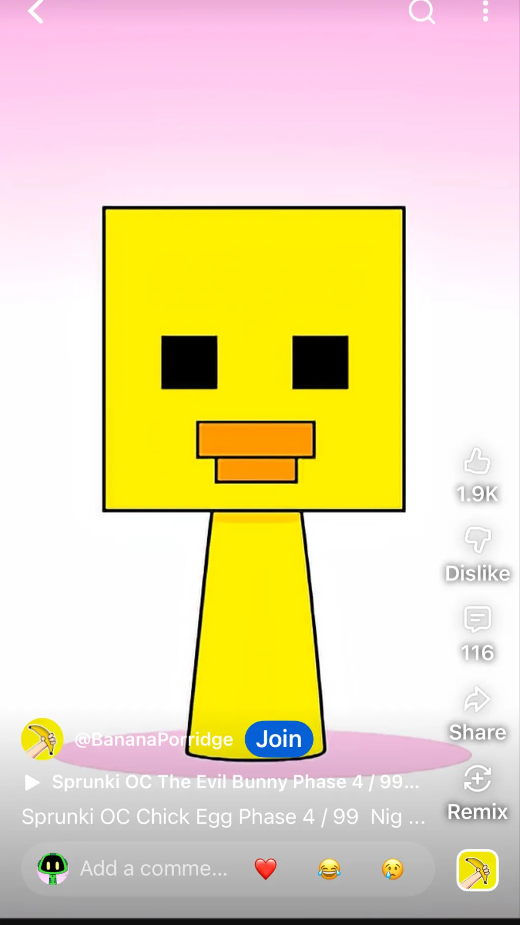 ai character: Chick egg background