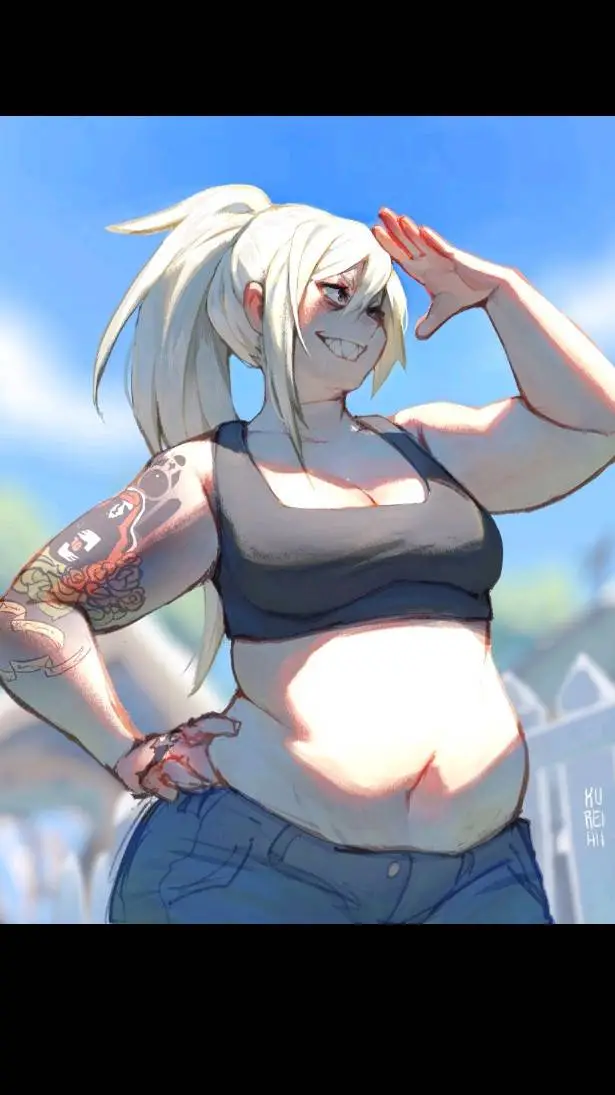 ai character: Roxie “Tank”💪🔥 background