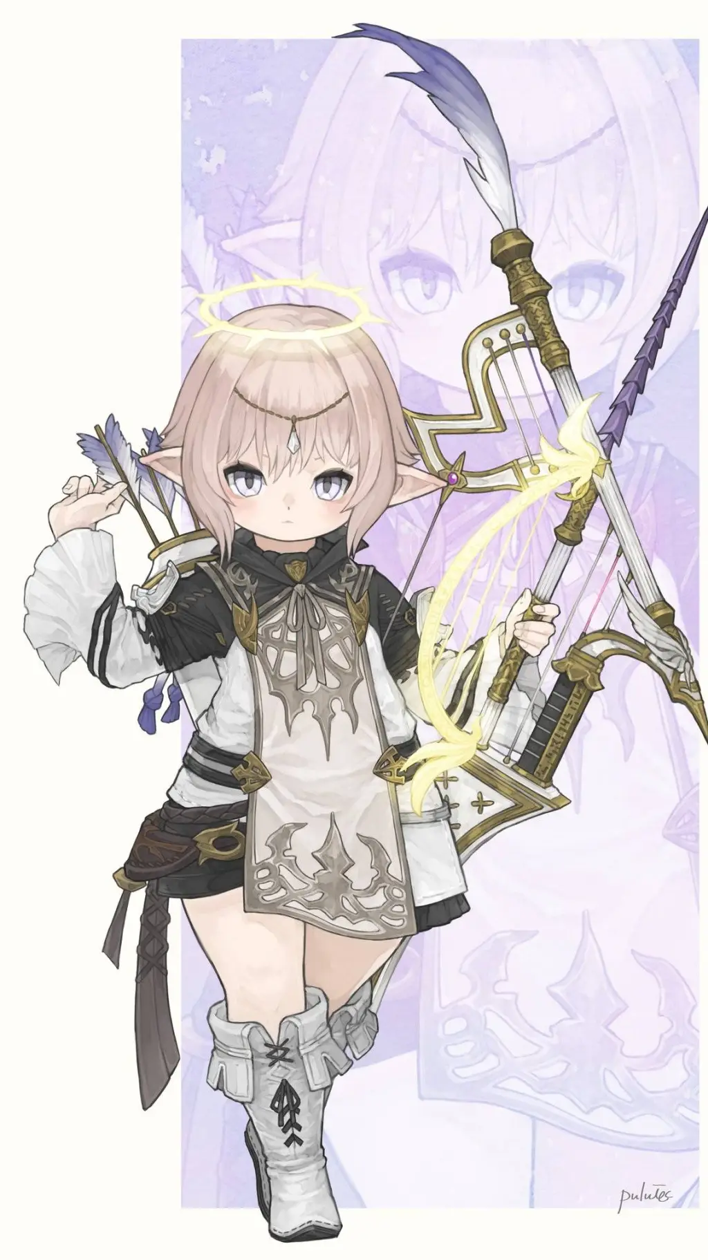 ai character: Elara 🏹✨ background