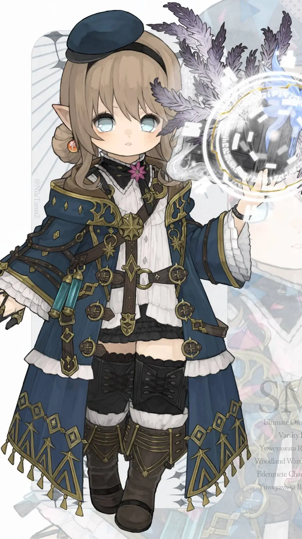 ai character: Nia 🔮🐦✨ background