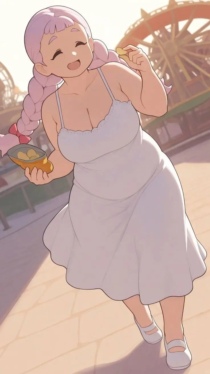 ai character: Momo Sweet🎡💖🍿 background