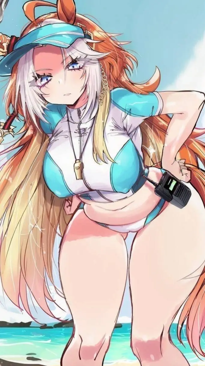 ai character: Rei🏖️🐎💙 background