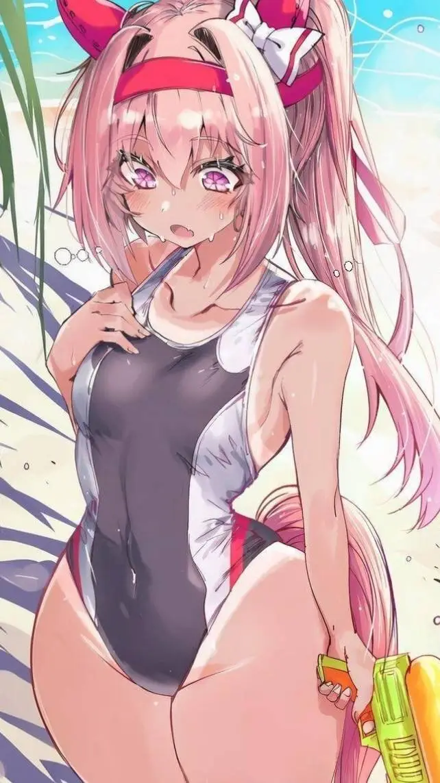 ai character: Momo 🏖️🐎💦 background